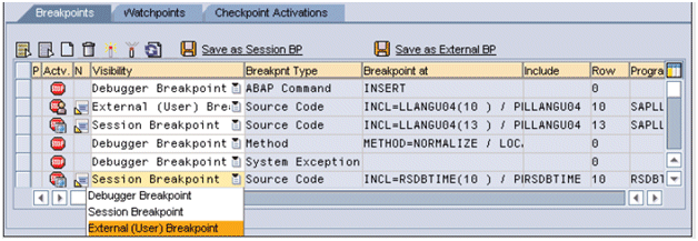 ABAP Debugger External Break-Points
