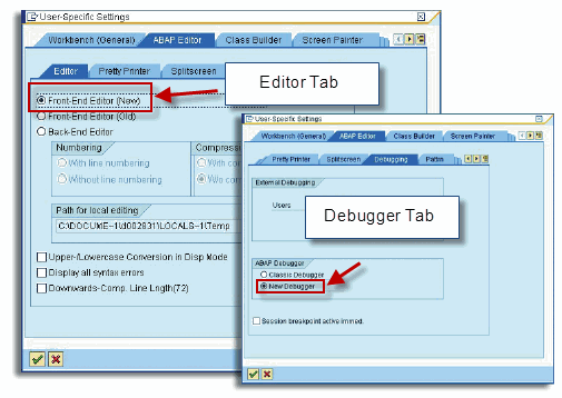 How do you get access to the new ABAP editor?