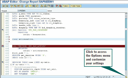 The New Look of the ABAP Editor