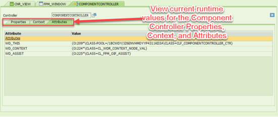Web Dynpro Component Controller and Attribute Tab
