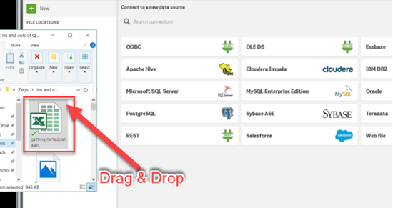 Qlik Drag & Drop File