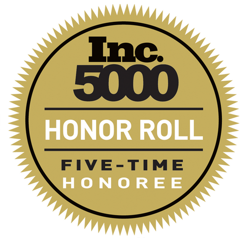 Inc 5000 Honor Roll Five-Time Honoree