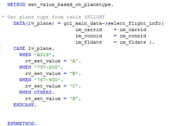 Set Value Based On Plane Type