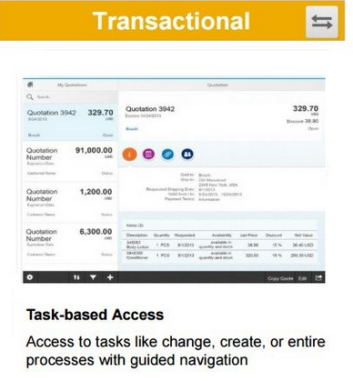 Fiori Transactional App