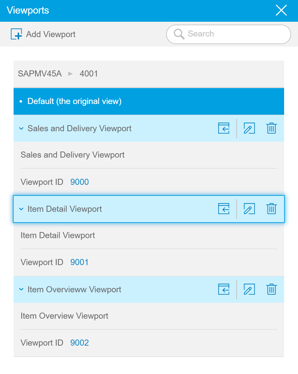 SAP Screen personas Viewport pop up