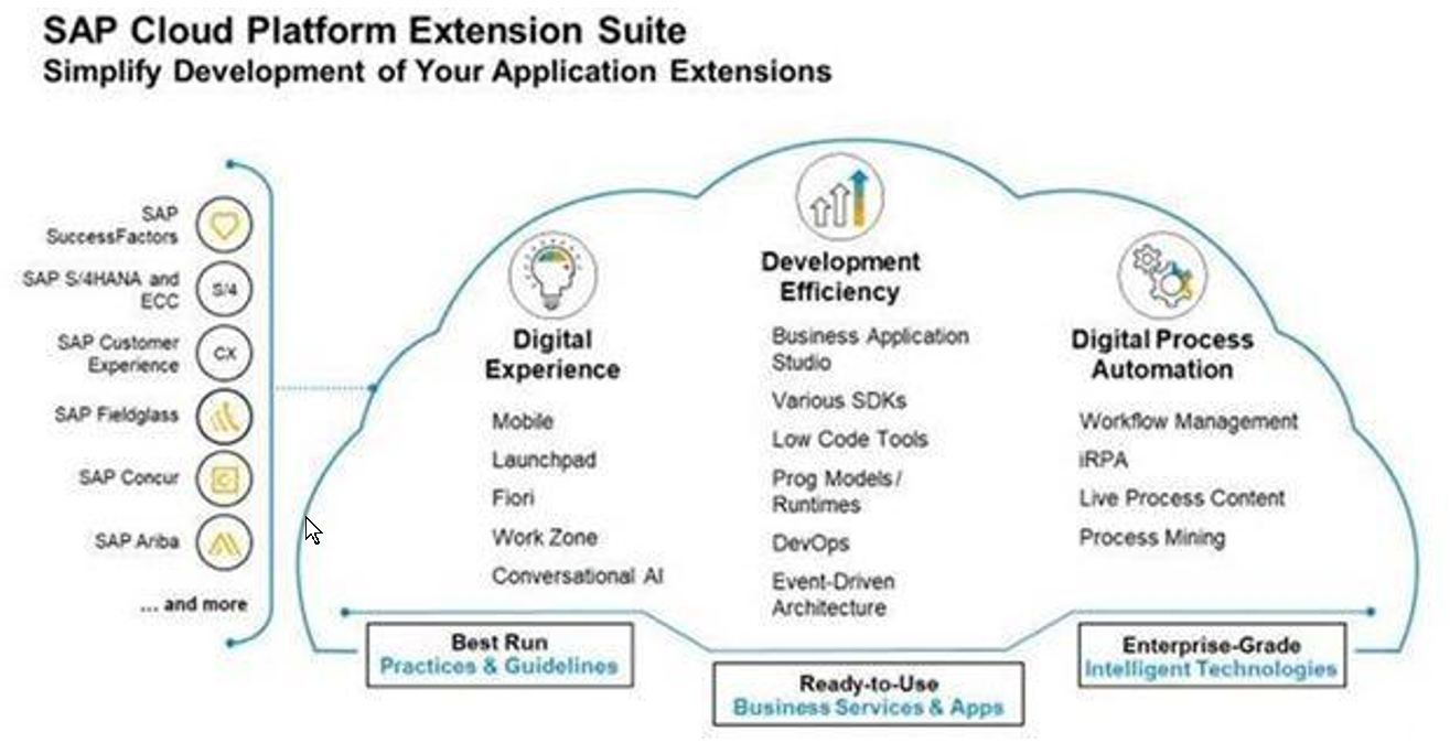 SAP Extension Suite Sections